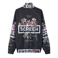Unisex Stand Collar Black Lining Jacket