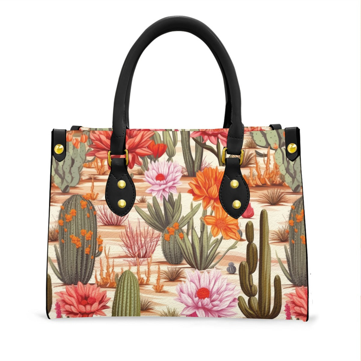 Women's Tote Bag With Black Handle