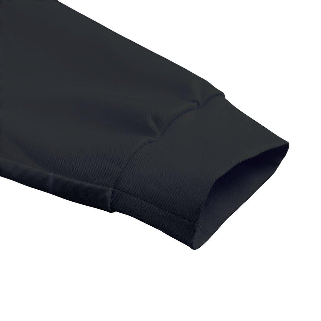 Unisex Stand Collar Black Lining Jacket