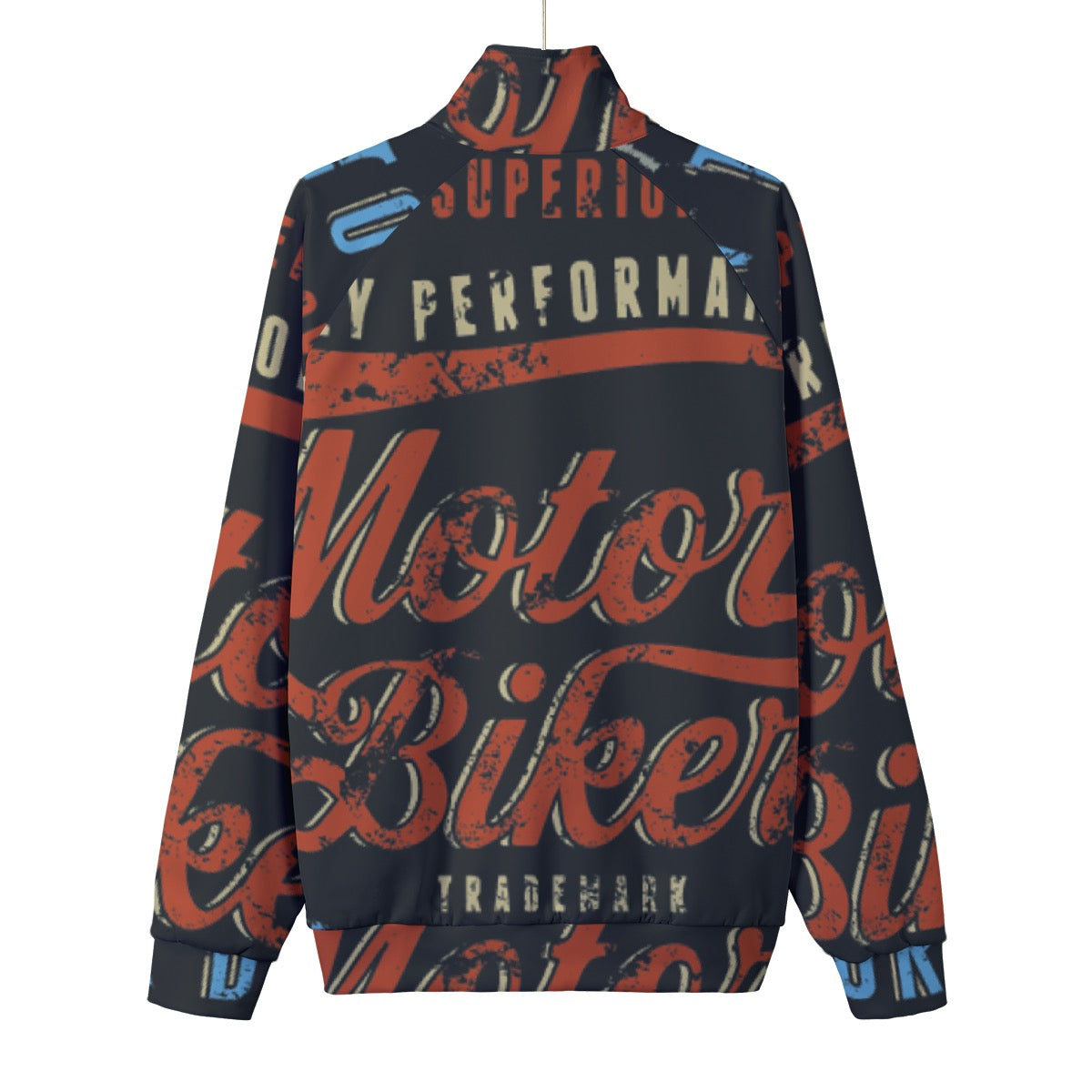 Unisex Stand Collar Black Lining Jacket