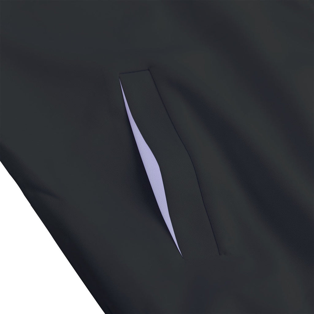 Unisex Stand Collar Black Lining Jacket