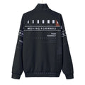 Unisex Stand Collar Black Lining Jacket