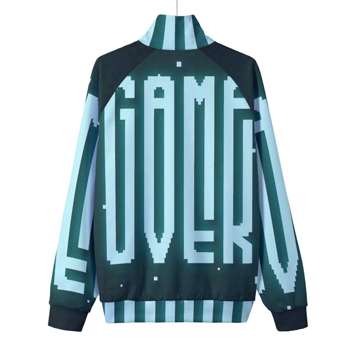 Unisex Stand Collar Black Lining Jacket