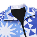 Unisex Stand Collar Black Lining Jacket