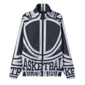 Unisex Stand Collar Black Lining Jacket