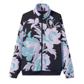 Unisex Stand Collar Black Lining Jacket