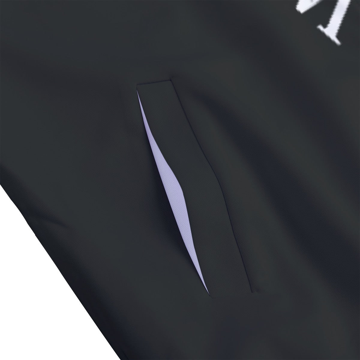 Unisex Stand Collar Black Lining Jacket