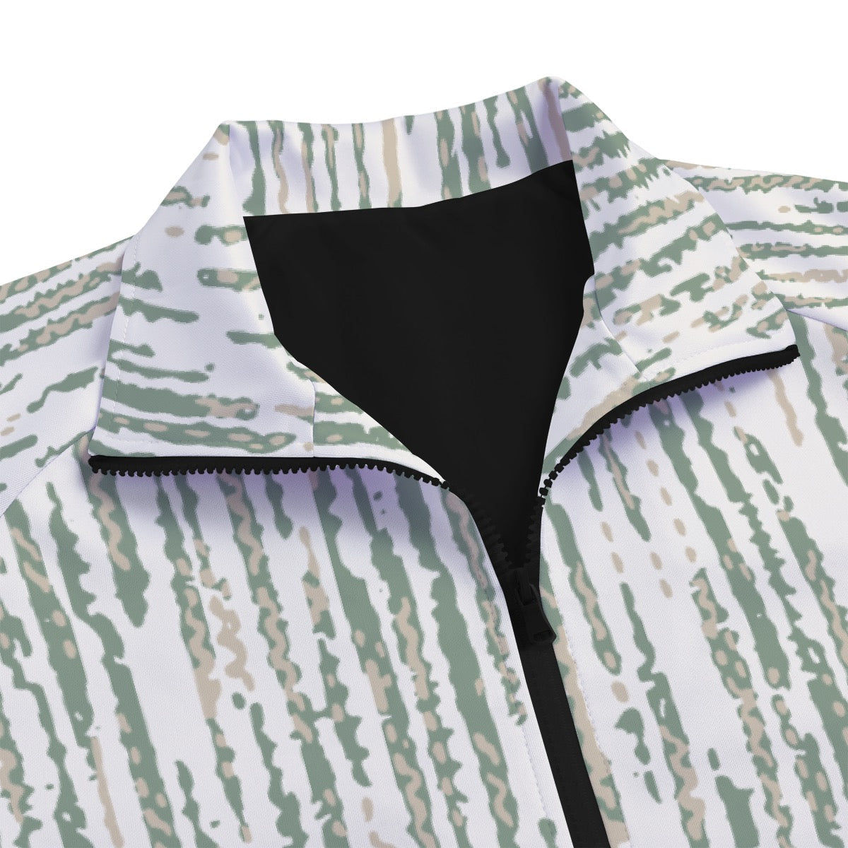 Unisex Stand Collar Black Lining Jacket