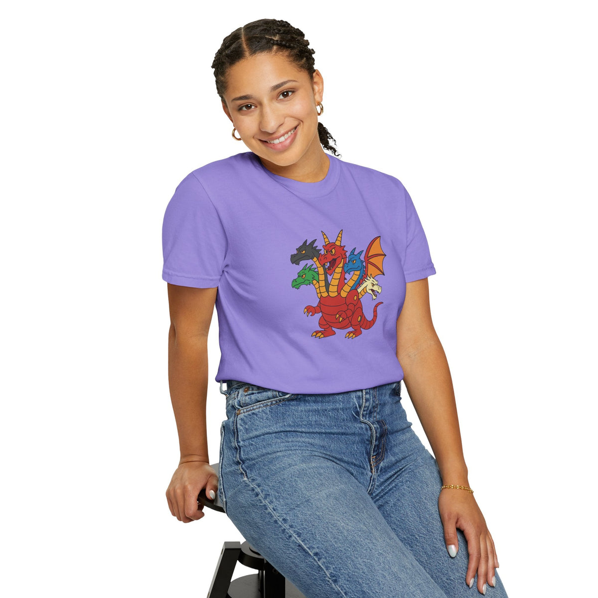 Multi-Headed Dragon T-Shirt — Colorful Fantasy Creature Tee