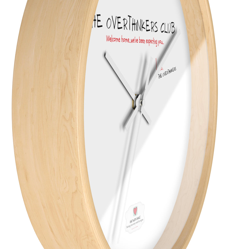 The Overthinkers Club Wall Clock