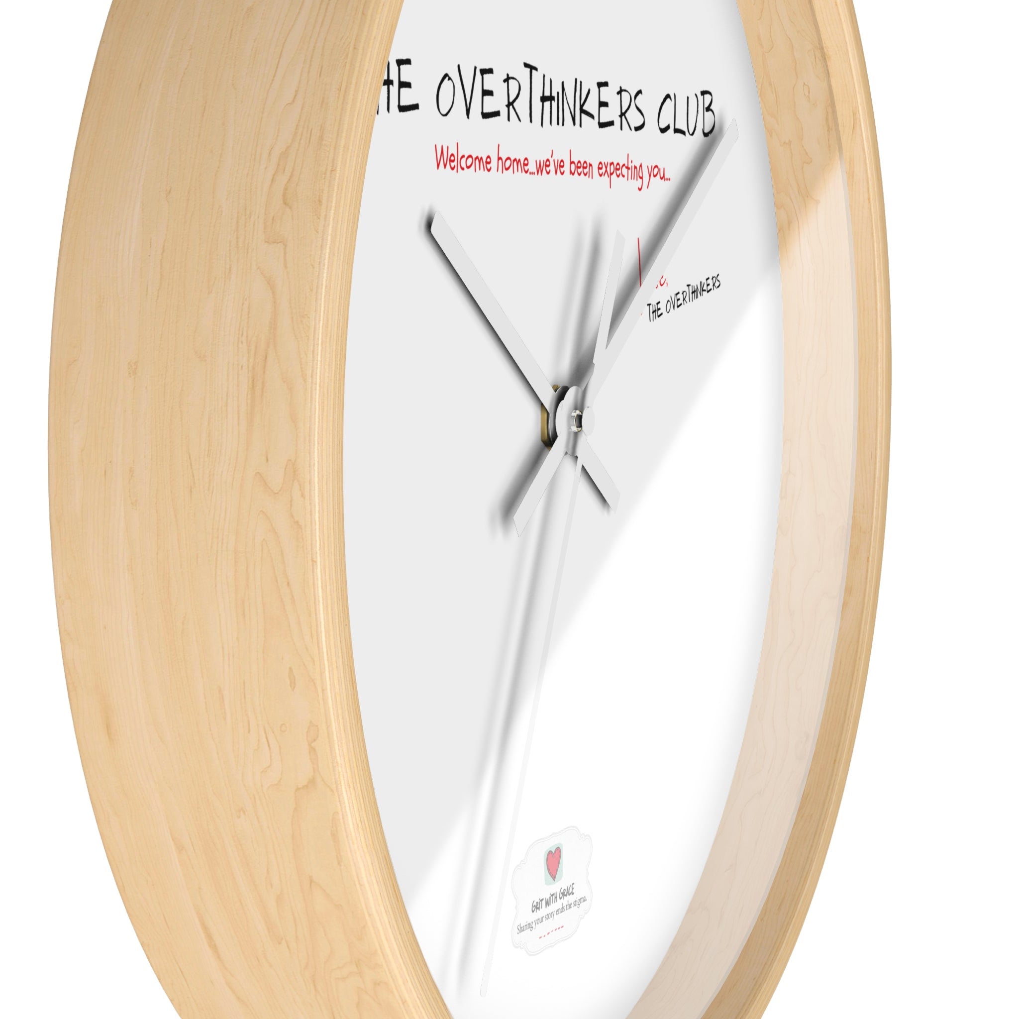 The Overthinkers Club Wall Clock