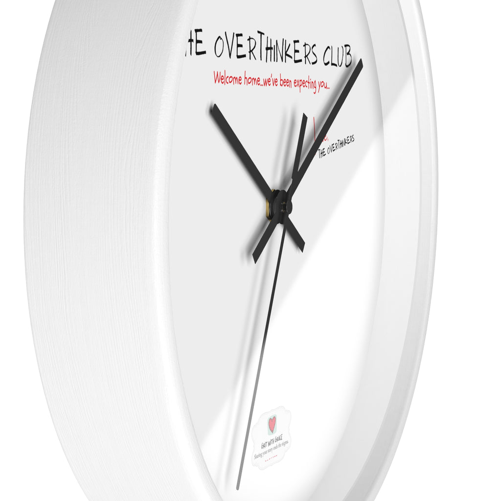 The Overthinkers Club Wall Clock