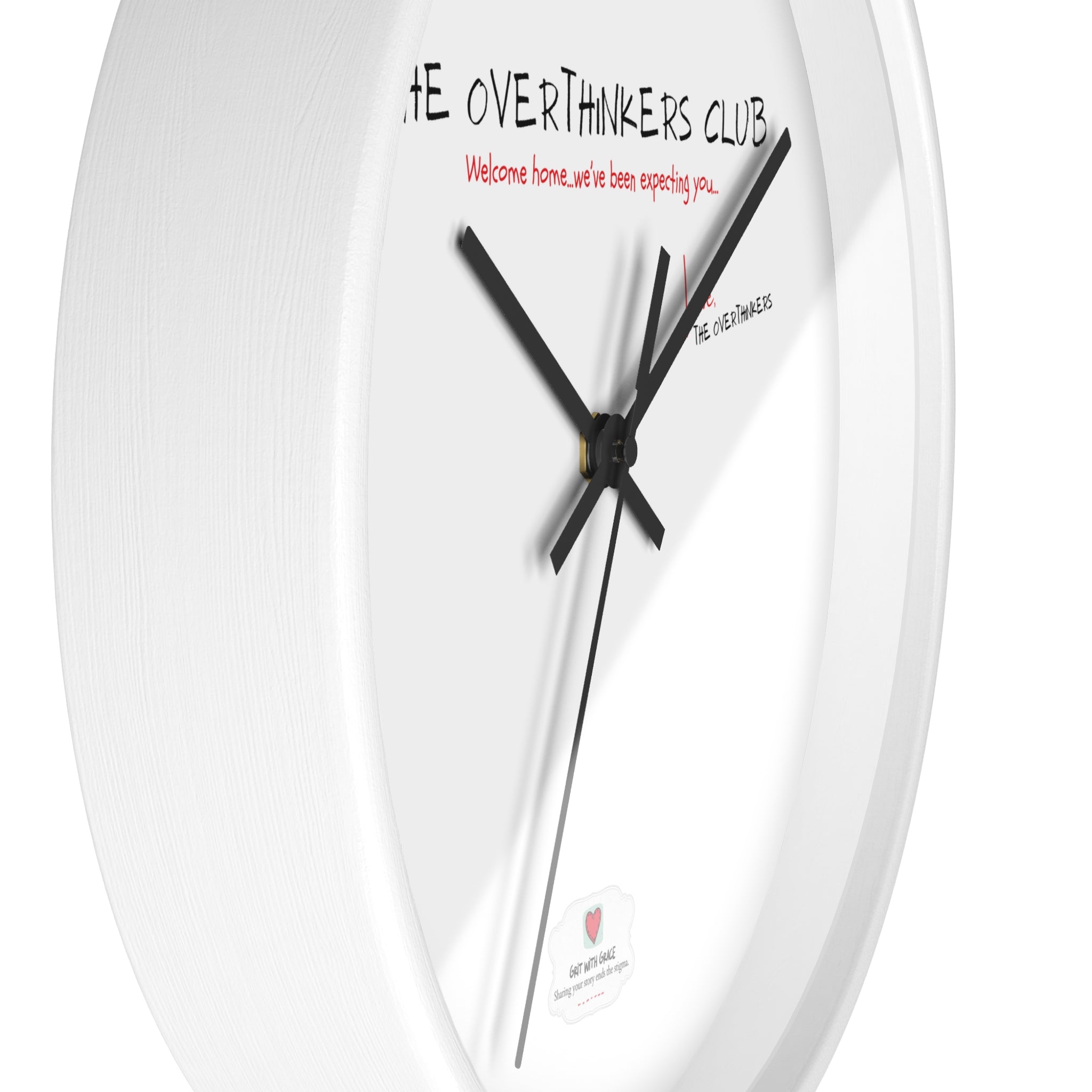 The Overthinkers Club Wall Clock