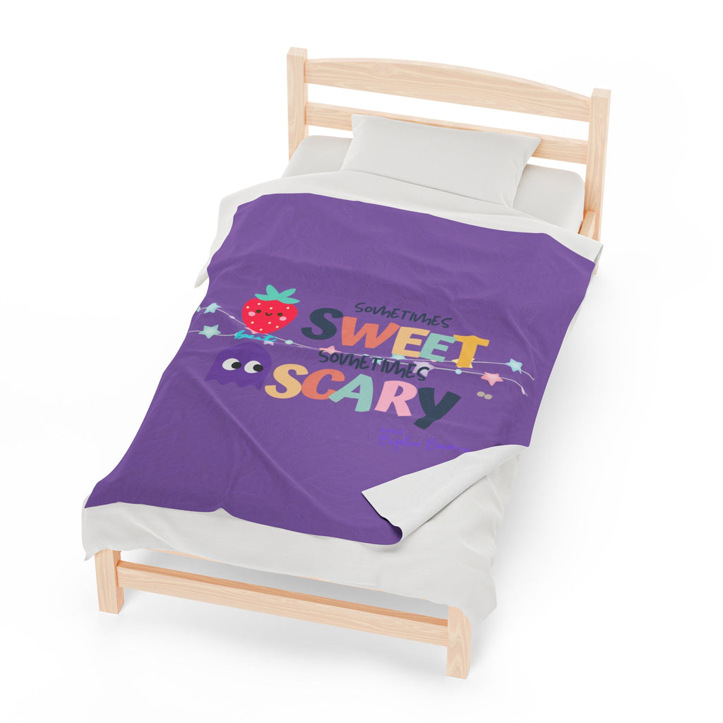 Bipolar Bonnie Series - "Sometimes Sweet But Sometimes Scary" Velveteen Plush Blanket