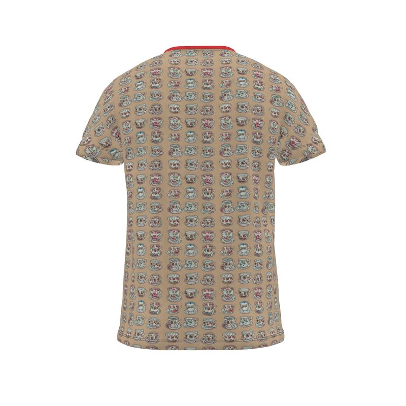 Cut and Sew All Over Print T-Shirt