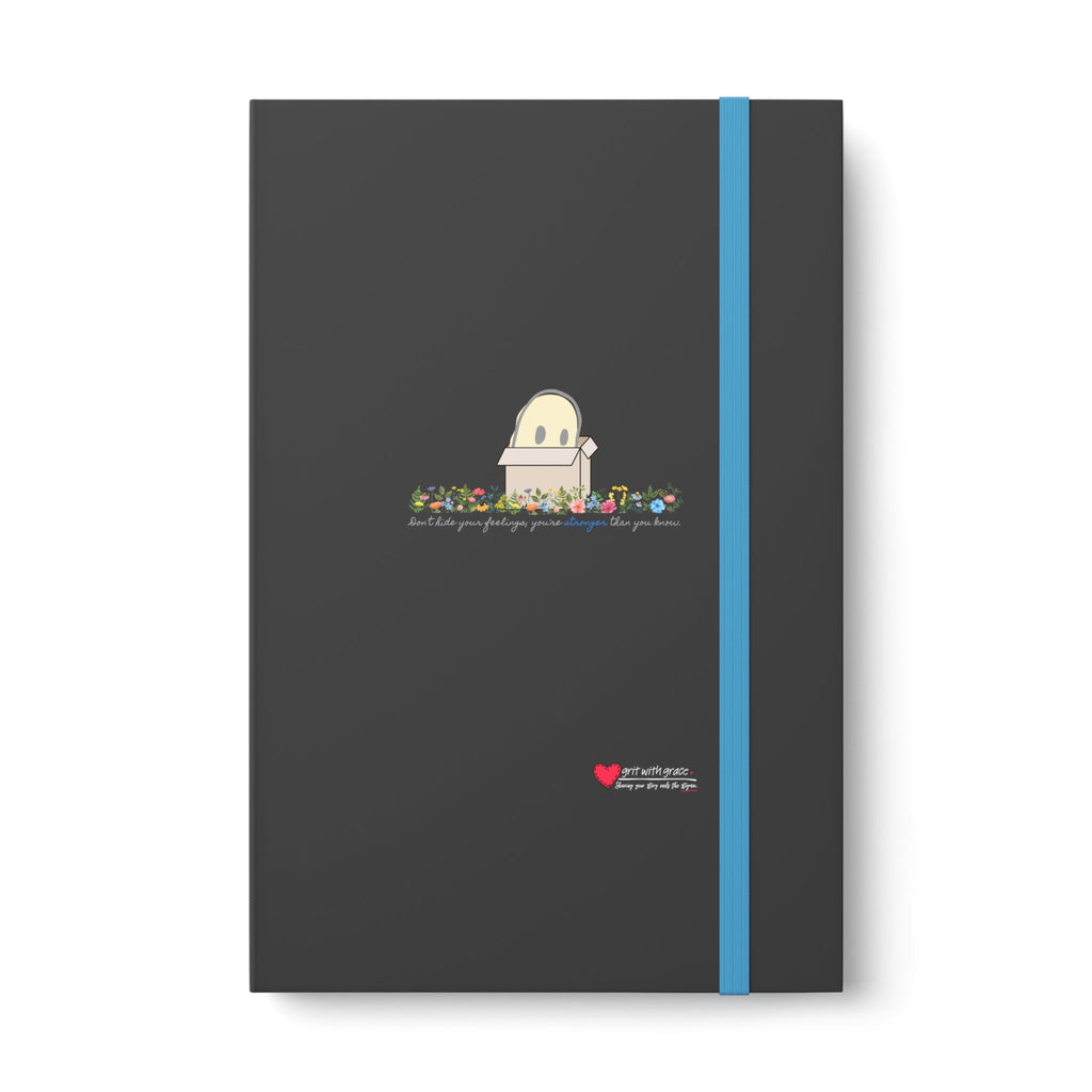 Invisible Ghost 'Strength in Feelings' Ruled Color Notebook