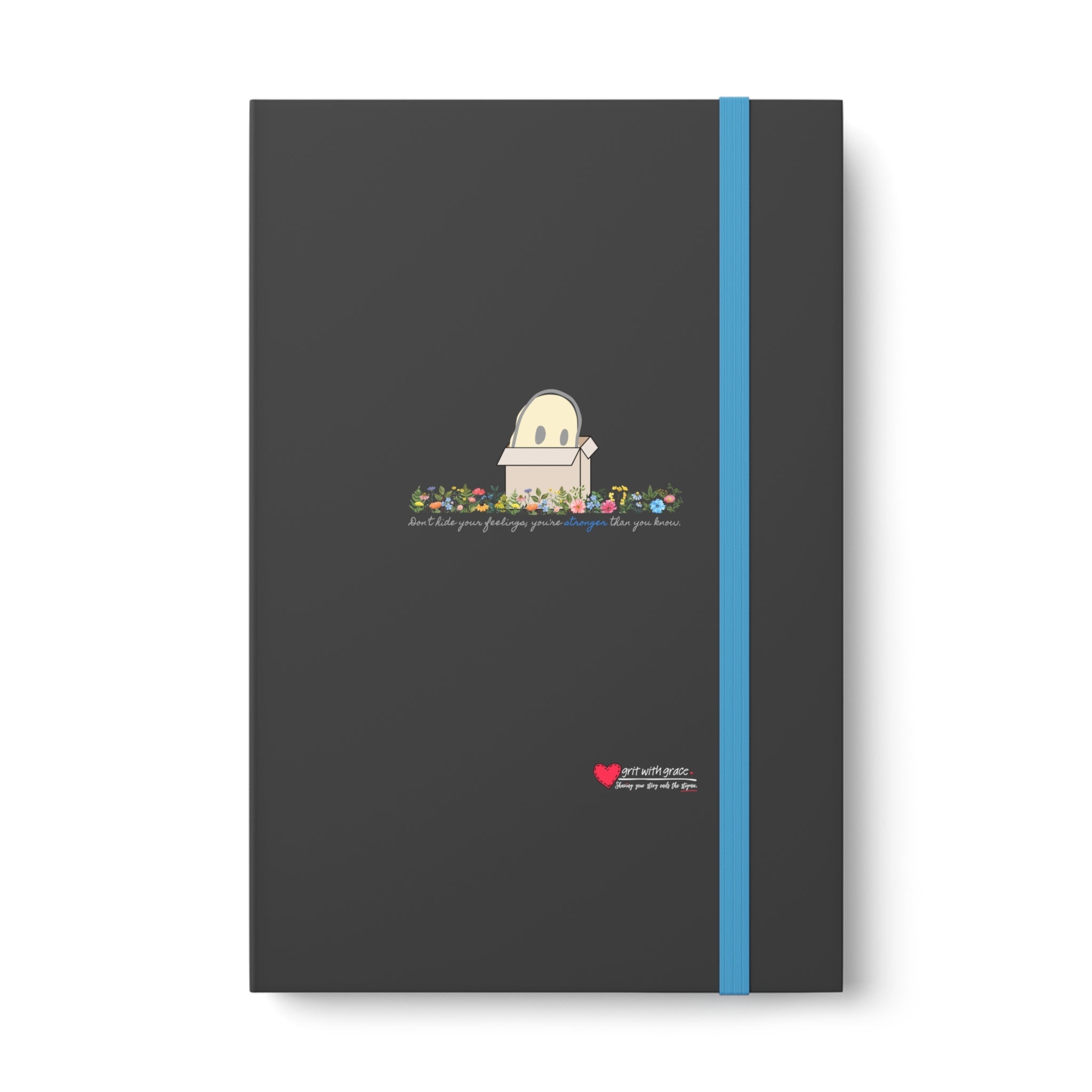 Invisible Ghost 'Strength in Feelings' Ruled Color Notebook