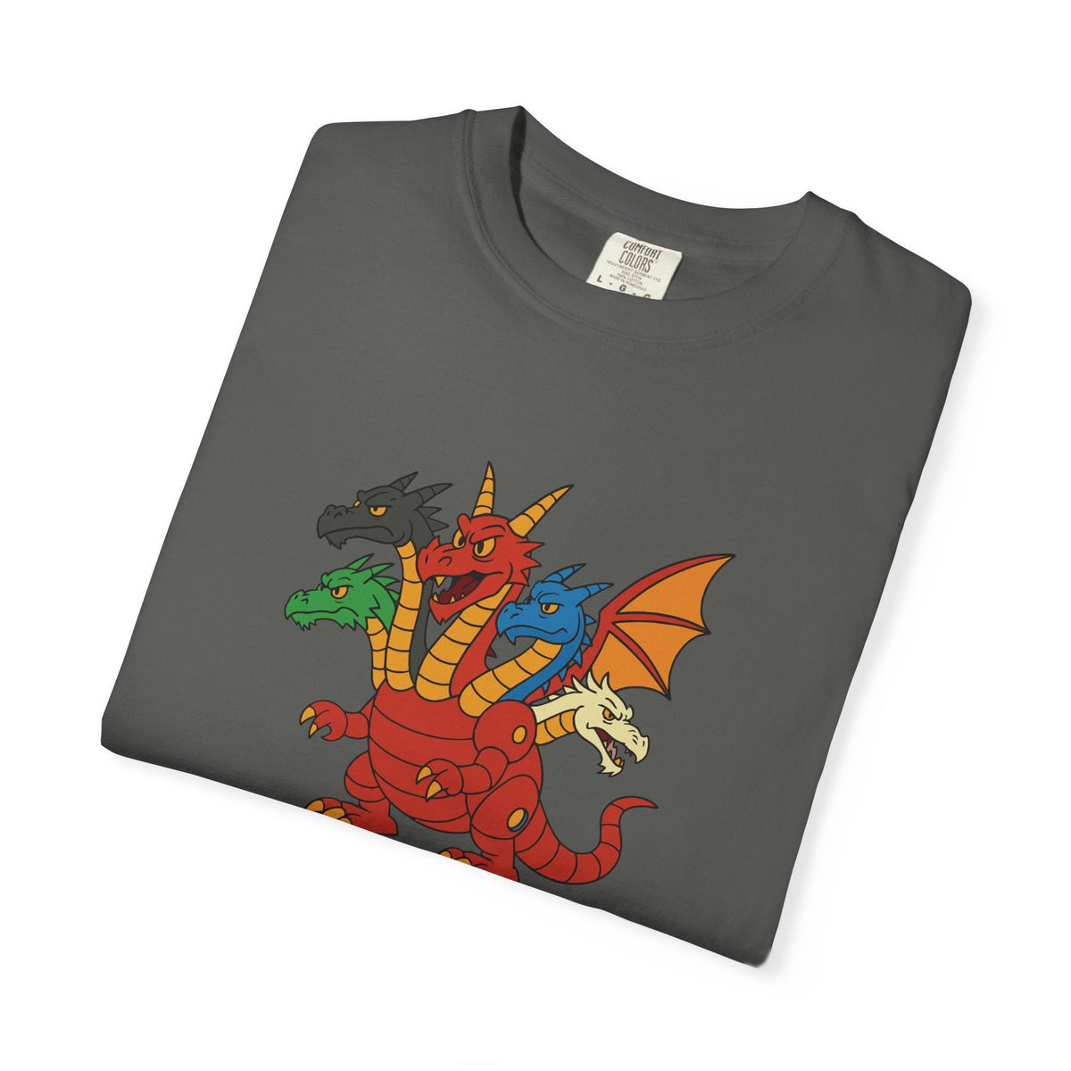 Multi-Headed Dragon T-Shirt — Colorful Fantasy Creature Tee