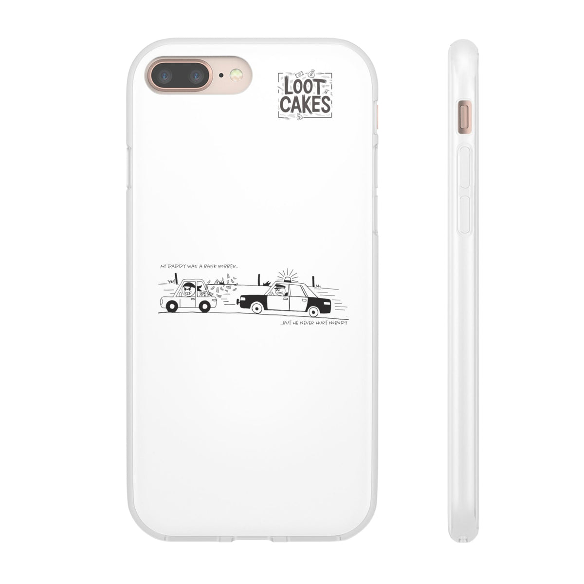 Loot Cakes x Mike Maldonado Phone Case | Slim Clear TPU Graphic