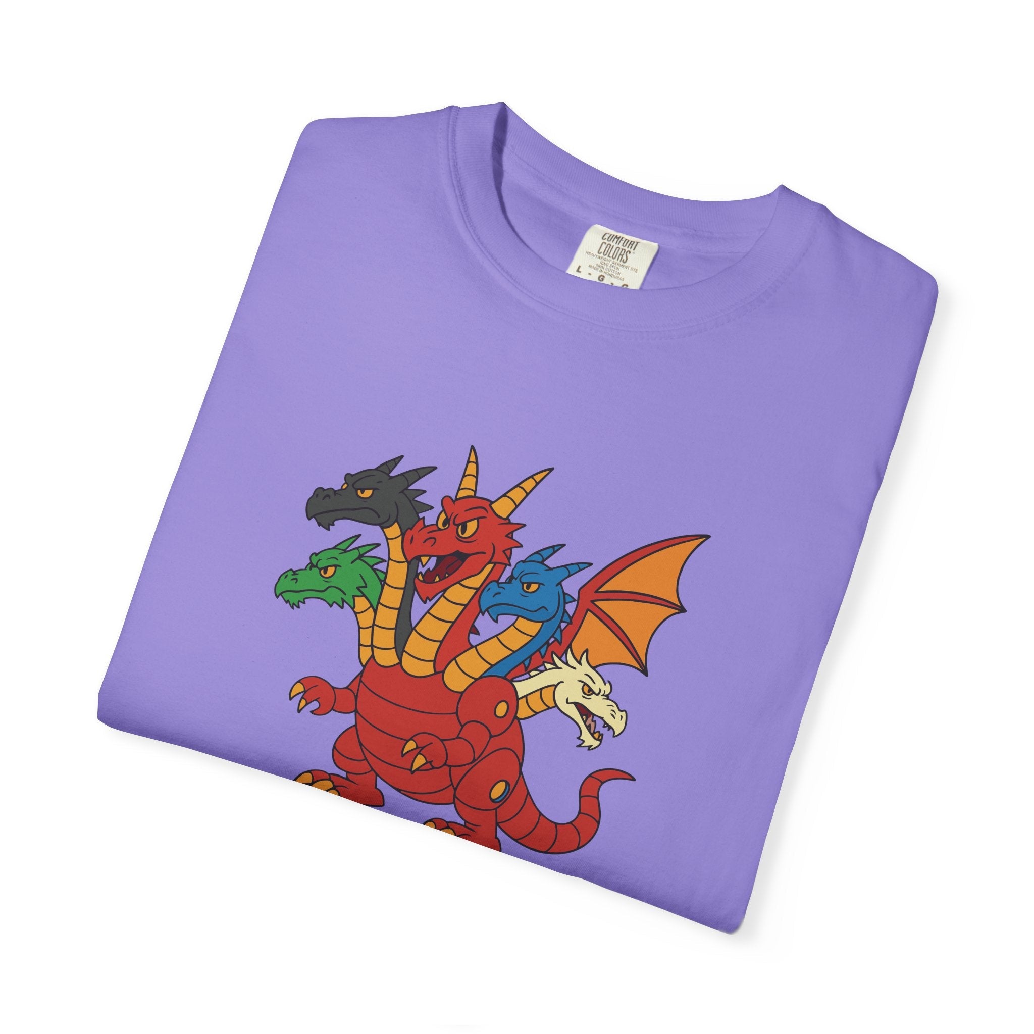 Multi-Headed Dragon T-Shirt — Colorful Fantasy Creature Tee