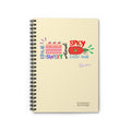 Bipolar Bonnie Series - "Bipolar Where Sweet And Spicy Meet Every Hour" Spiral Notebook - Ruled Line