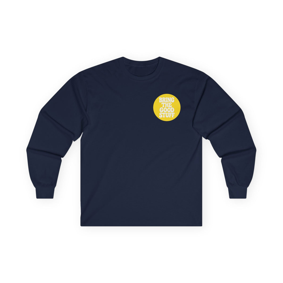 Long Sleeve Tee — Vintage Surfer Fox Graphic “Bring the Good Stuff”