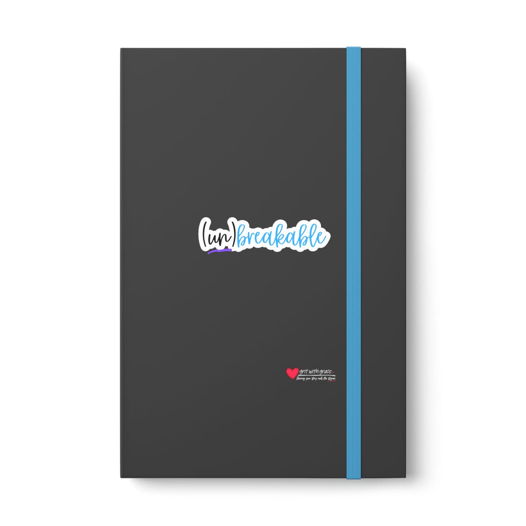 Mental Health Matters - "(un) breakable." Color Contrast Notebook - Ruled
