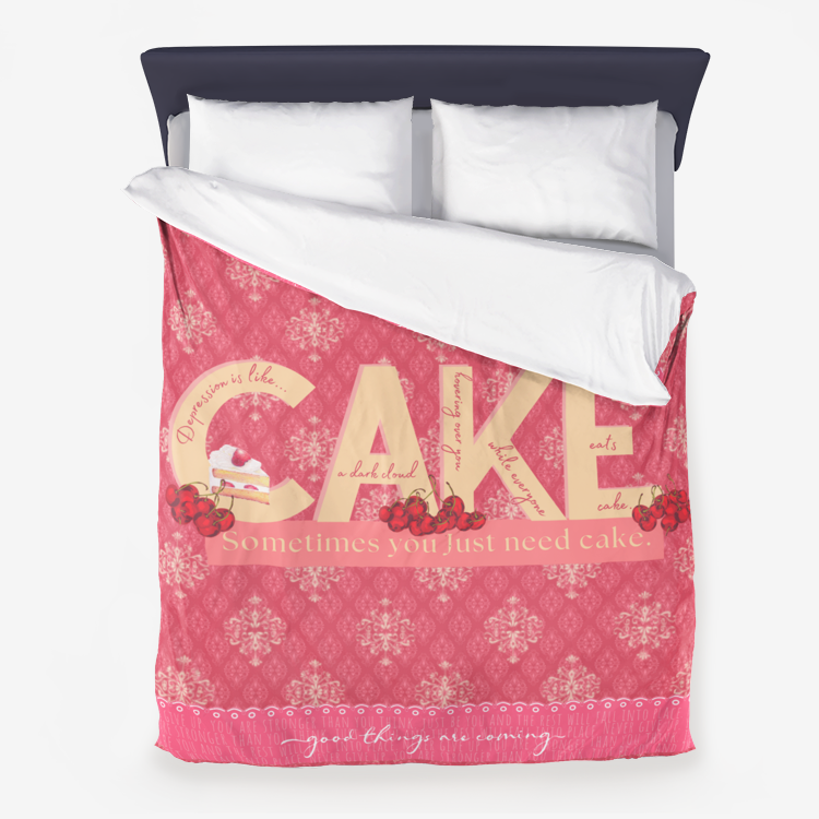 Melancholy Molly "Cake for the Soul" Microfiber Duvet Cover