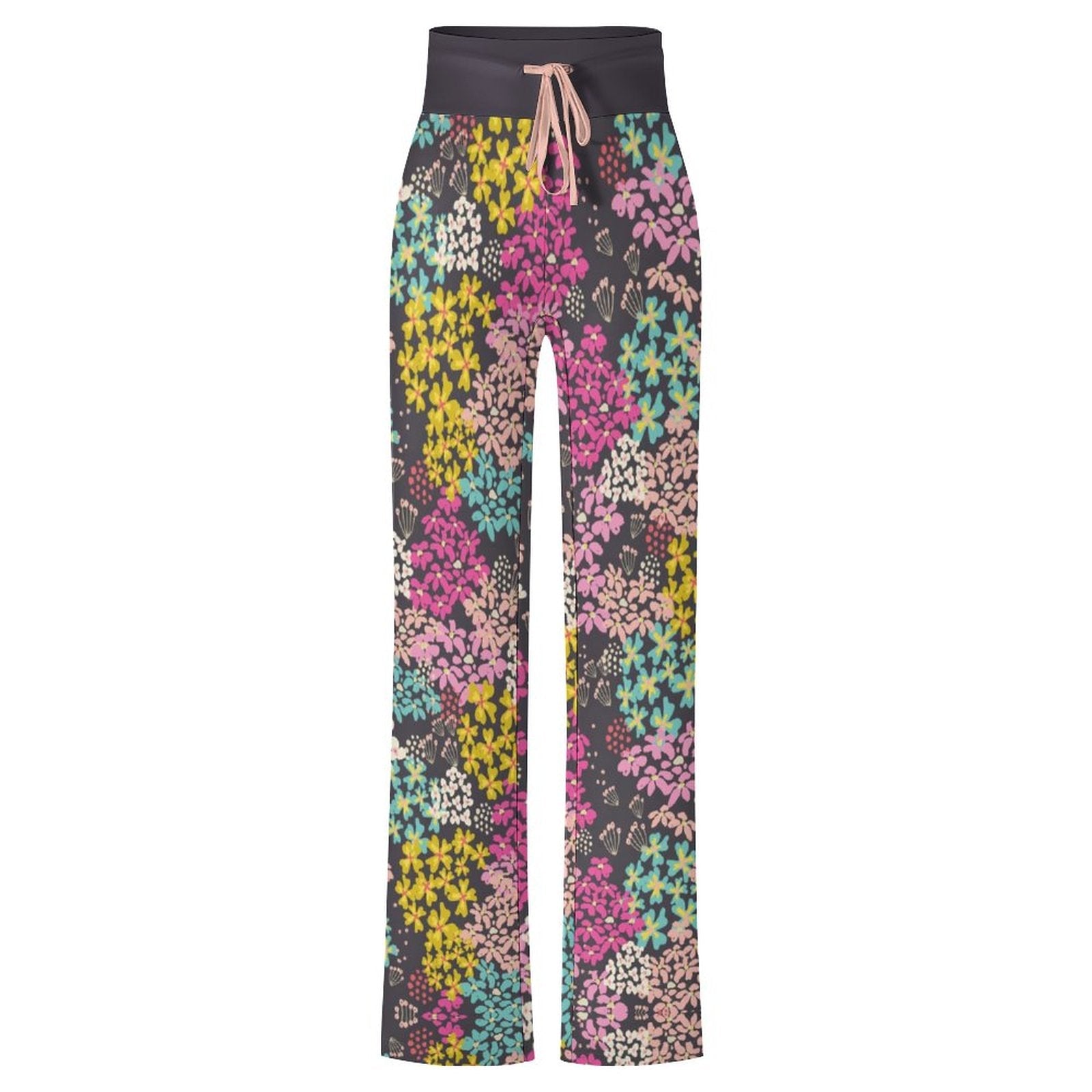 Personalized Drawstring Yoga PantsxP with Straight Baggy (All-Over Printing)