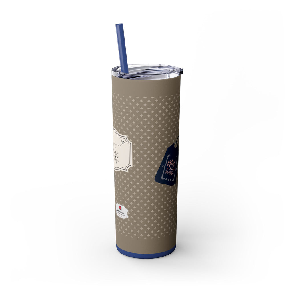Grit With Grace Let It Be Brown 20oz Skinny Tumbler