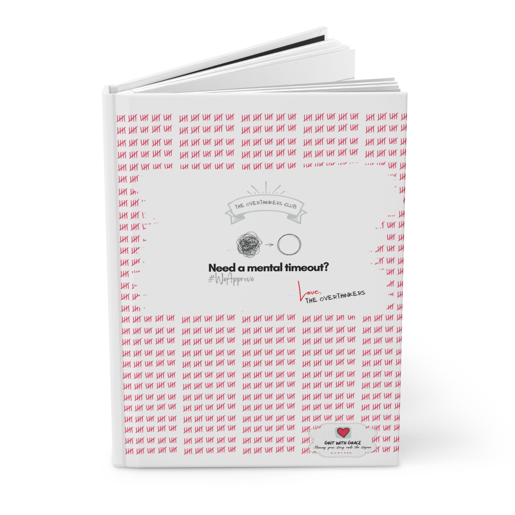 The Overthinkers Club 'Navigating Thoughts' Hardcover Matte Journal - Limited Edition