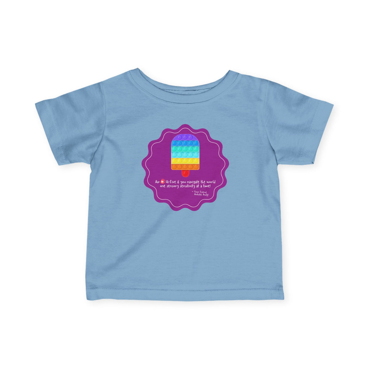AUTISTIC ANDY 'COLOR-CODED ADVENTURES' INFANT FINE JERSEY TEE - LIMITED EDITION