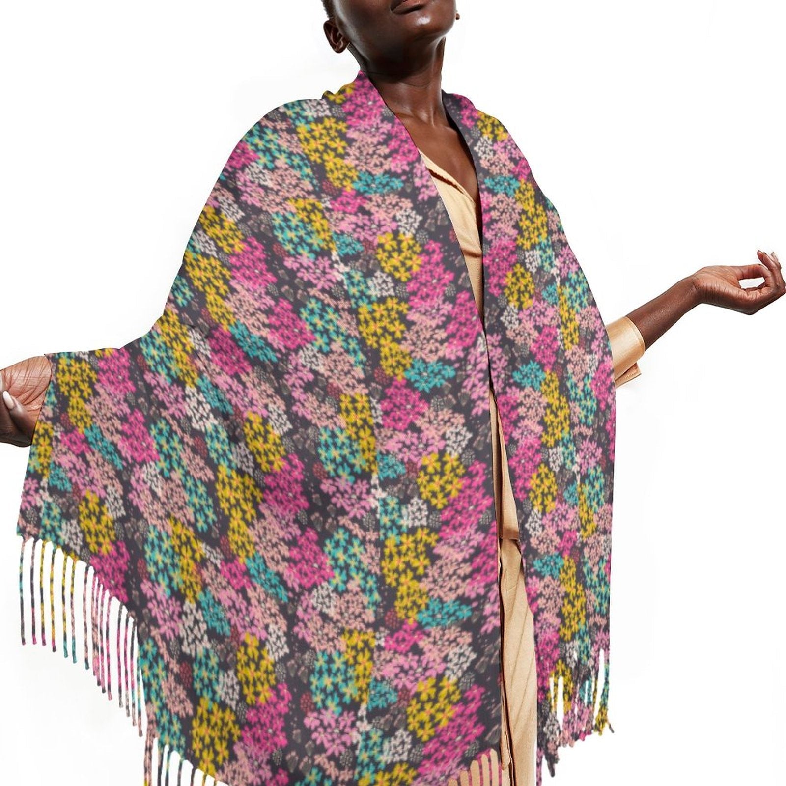 Summer Vibes Cashmere-like Tassel Scarf