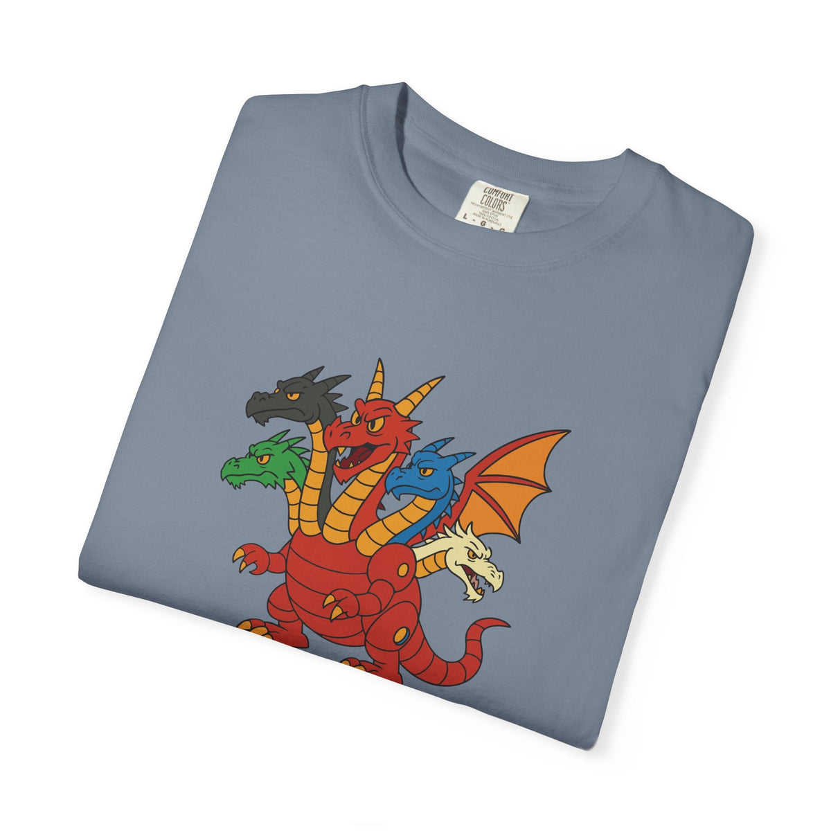 Multi-Headed Dragon T-Shirt — Colorful Fantasy Creature Tee