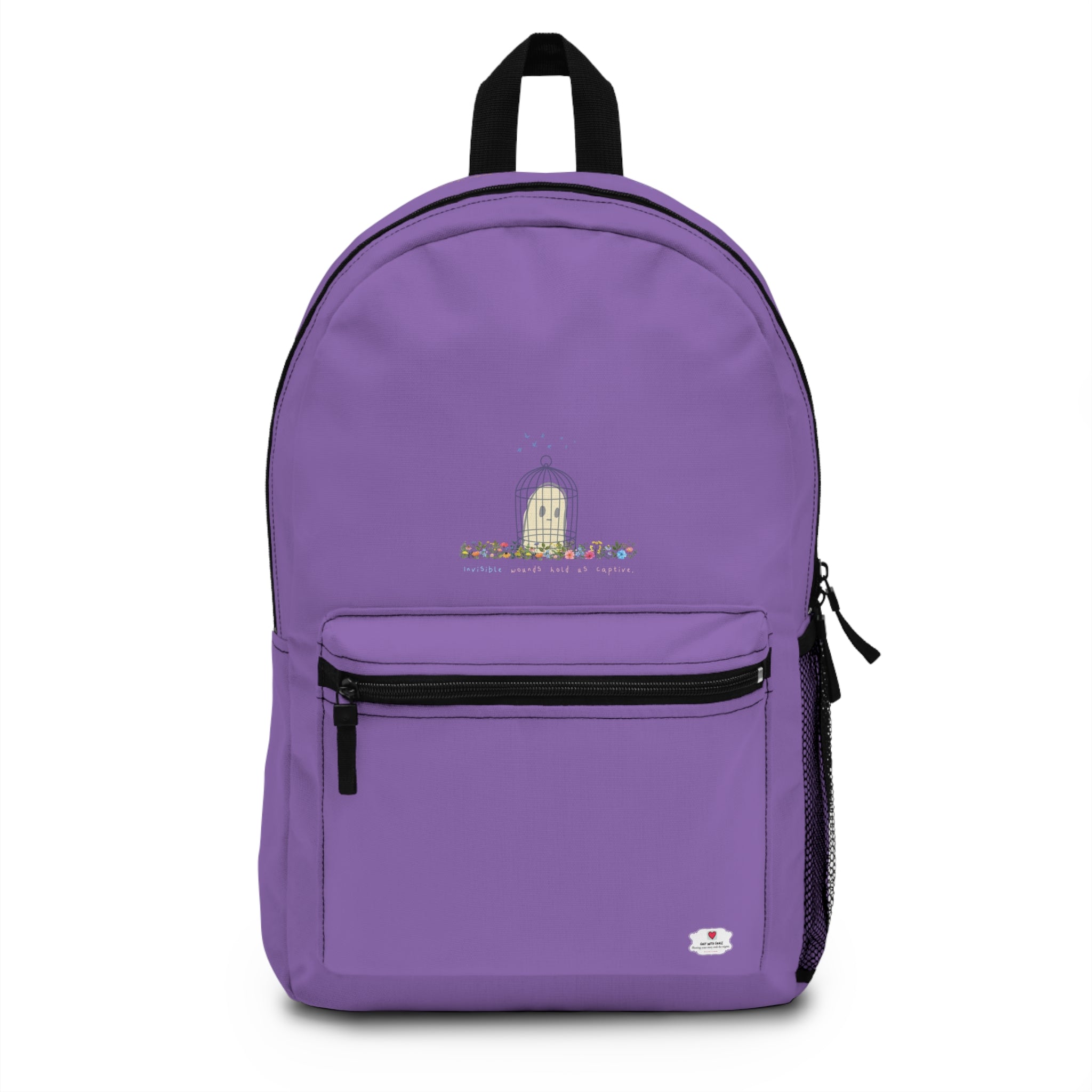Invisible Ghost Series - "Invisible wounds hold us captive." Backpack