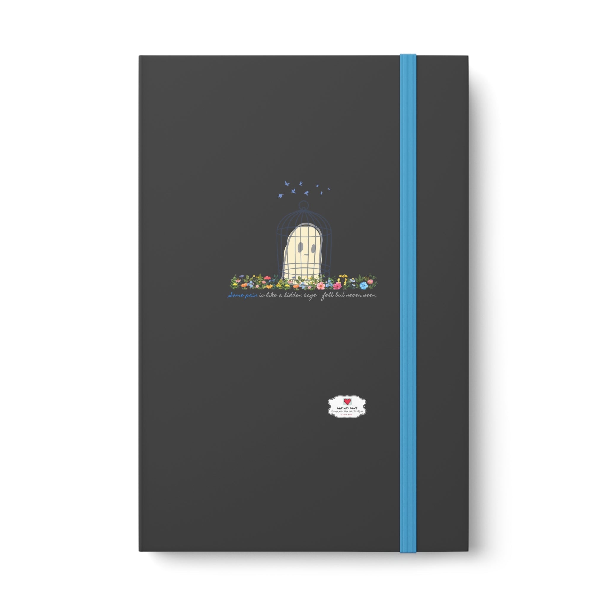 Invisible Ghost 'Unseen Pain' Ruled Color Notebook
