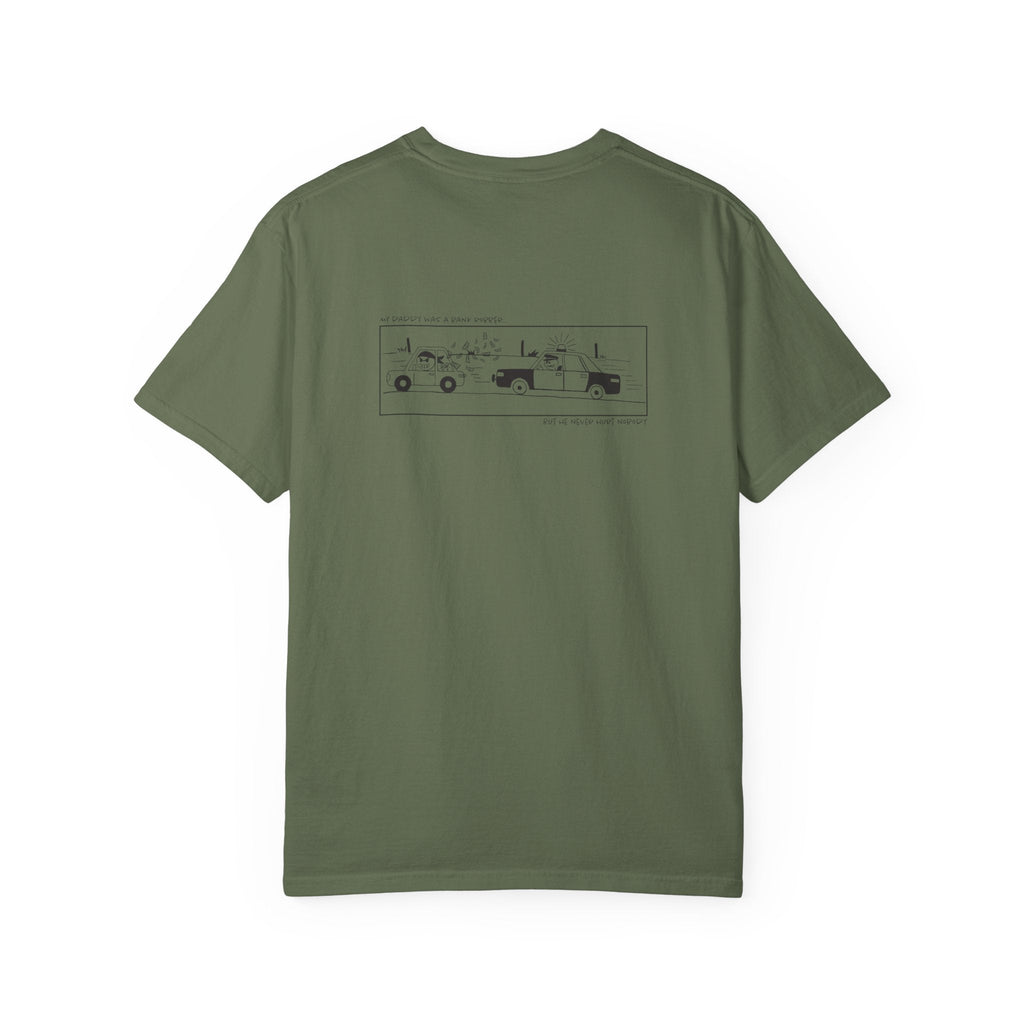 Classic East Coast Vintage Wash T-Shirt — "I Should Just Rob a Bank" Lyric Tee