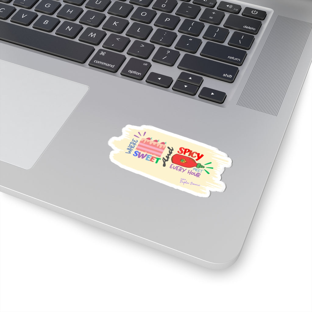 Bipolar Bonnie Series - "Bipolar: Where Sweet And Spicy Meet Every Hour Matter." Kiss-Cut Stickers