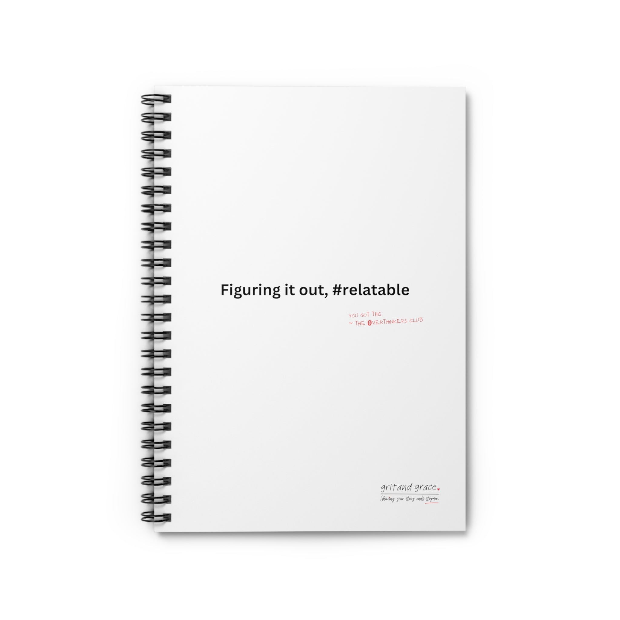The Overthinkers Club 'Relatable Figuring Out' Members Only Notebook