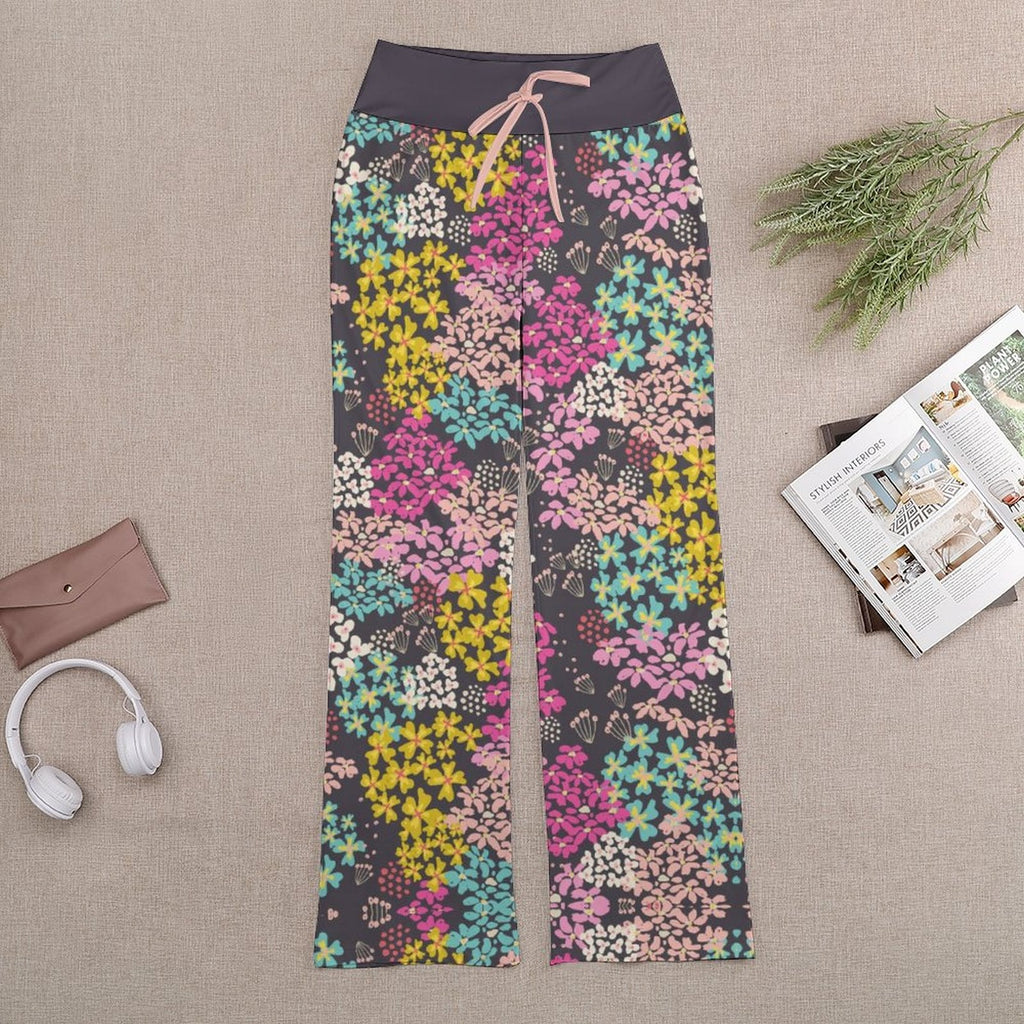Personalized Drawstring Yoga PantsxP with Straight Baggy (All-Over Printing)