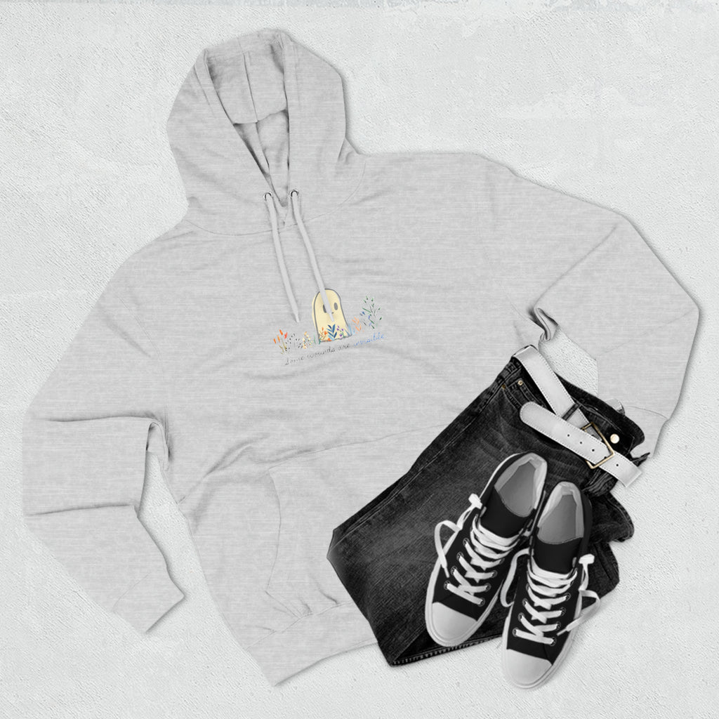Invisible Ghost Series - "Some Wounds Are Invisible." Unisex Premium Pullover Hoodie