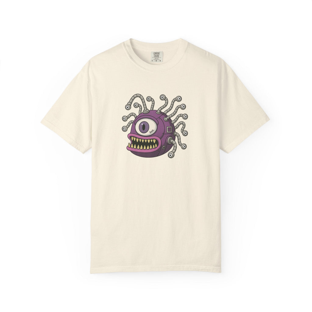 Retro Purple One-Eyed Creature Graphic Tee