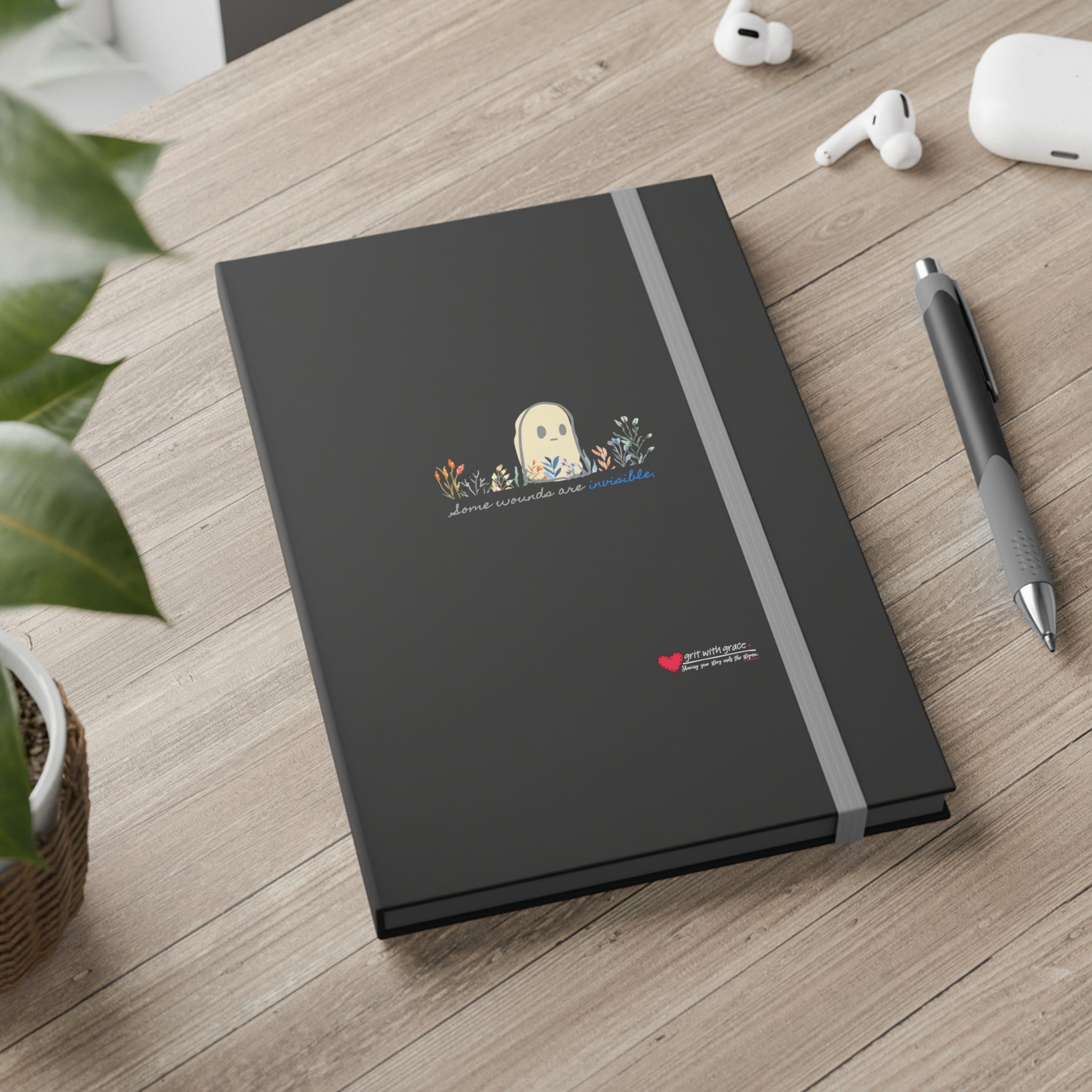 Grit with Grace 'Trauma Transformation' Ruled Notebook