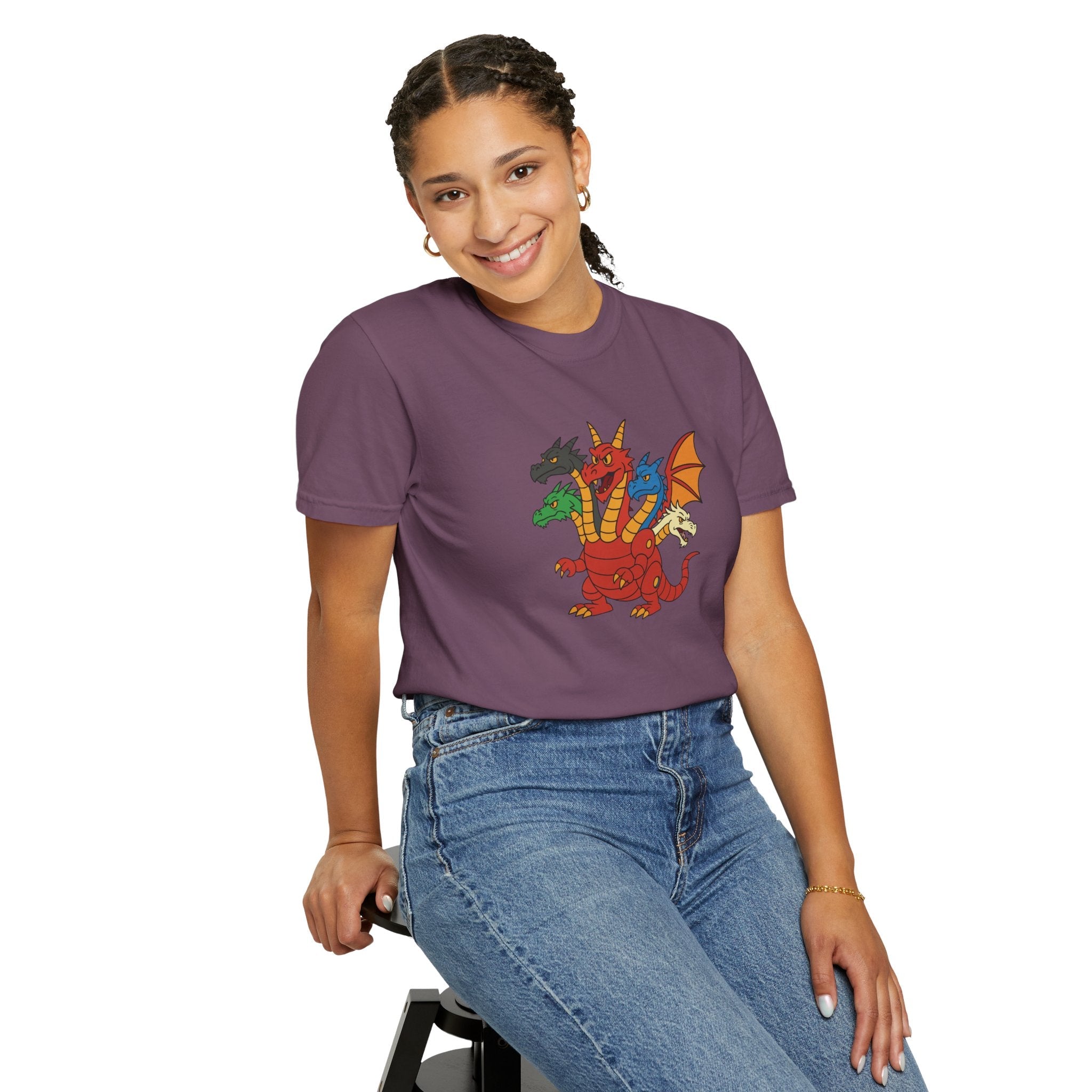 Multi-Headed Dragon T-Shirt — Colorful Fantasy Creature Tee