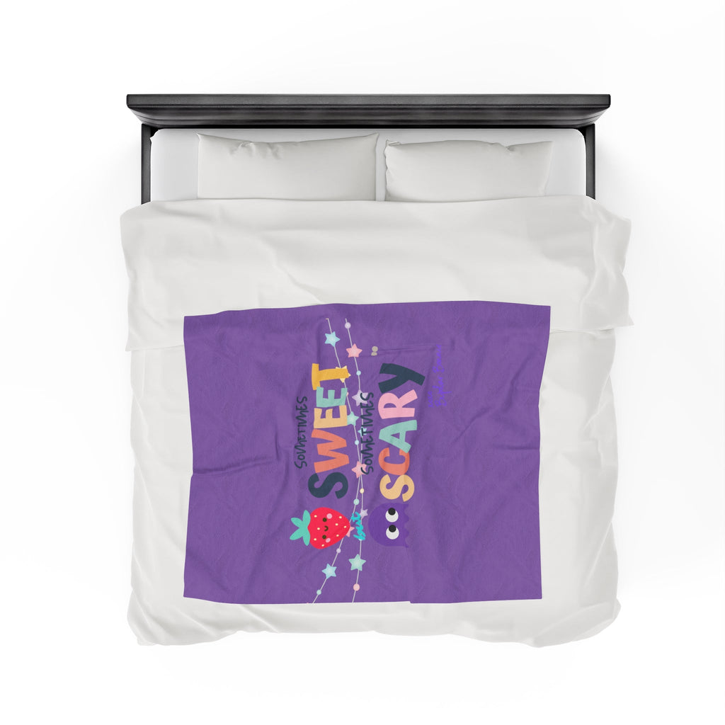 Bipolar Bonnie Series - "Sometimes Sweet But Sometimes Scary" Velveteen Plush Blanket