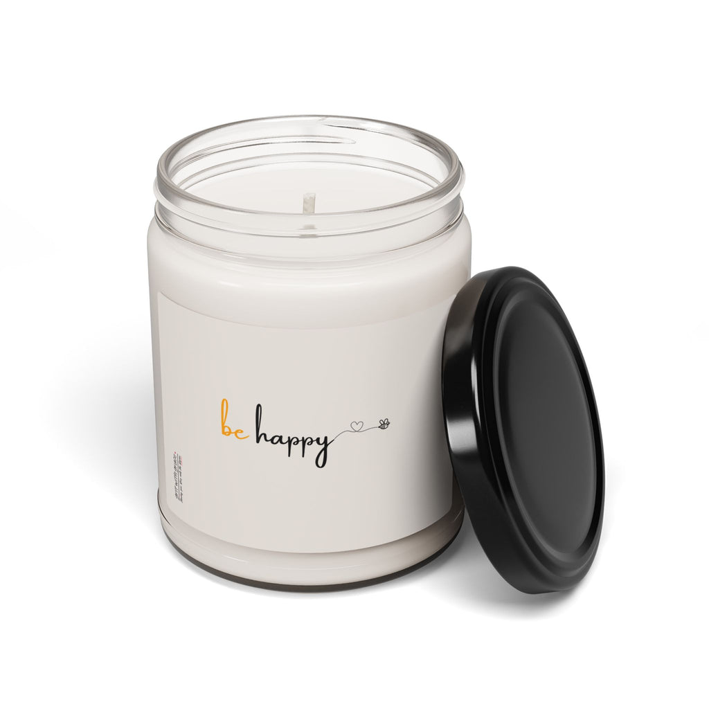 Bee Happy Series - "Be Happy." Scented Soy Candle, 9oz
