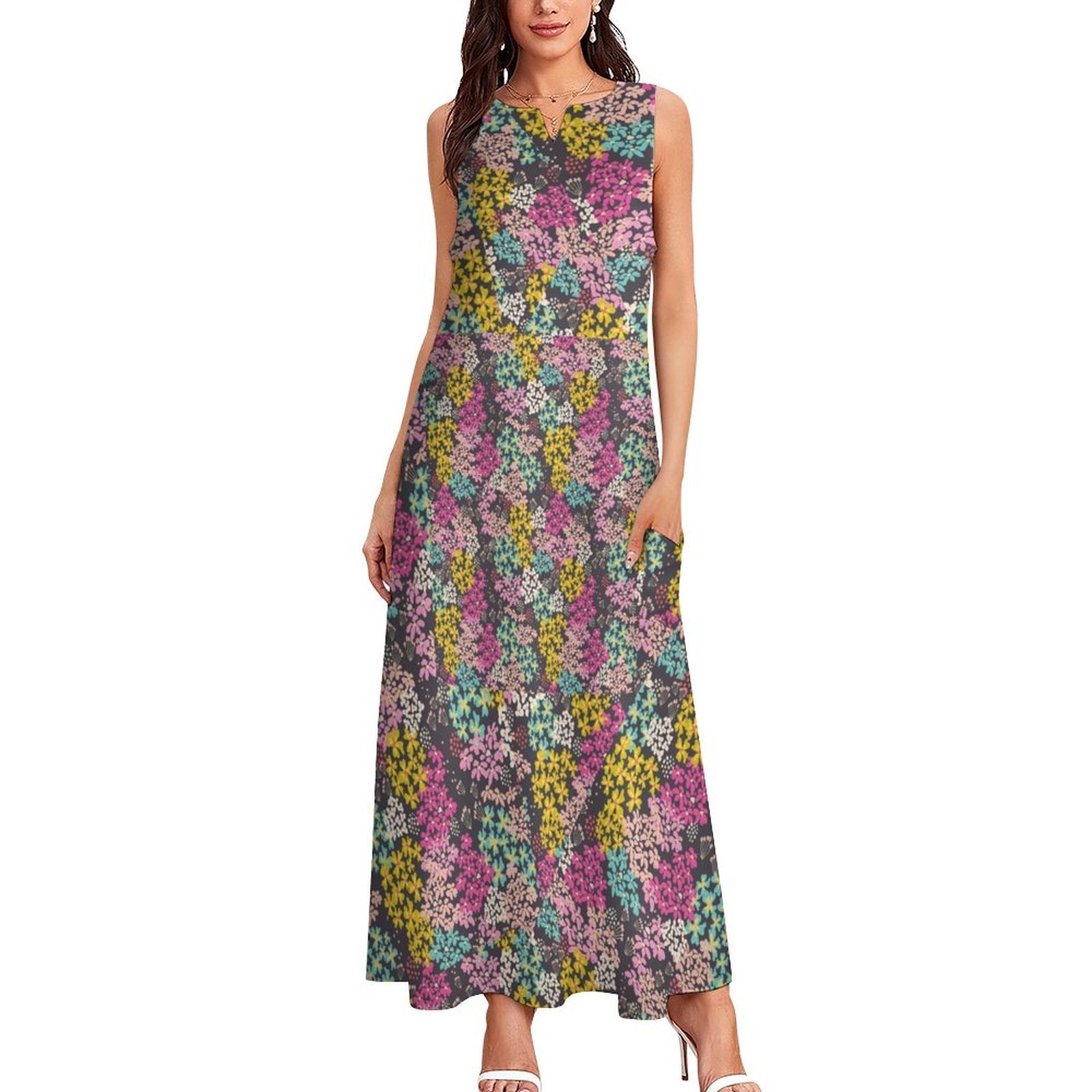 Summer Vibes Sleeveless Ankle-length Dress GQ