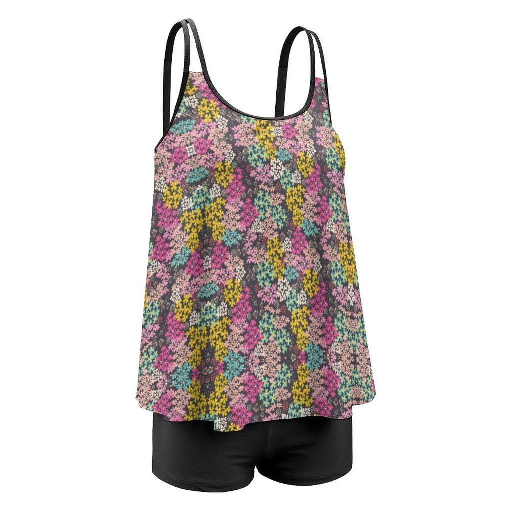 Summer Vibes Tankini Two Piece Swimsuits