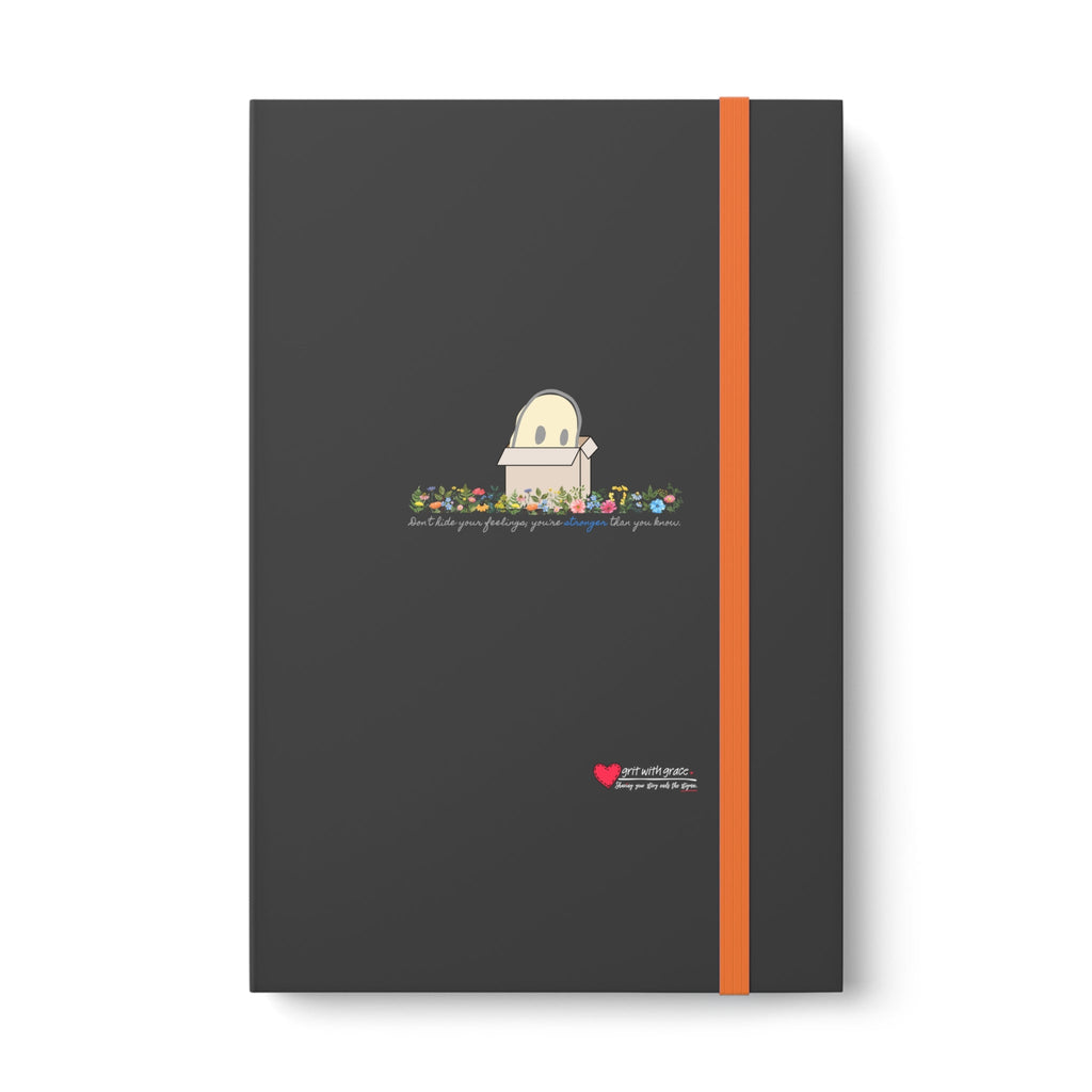 Invisible Ghost 'Strength in Feelings' Ruled Color Notebook