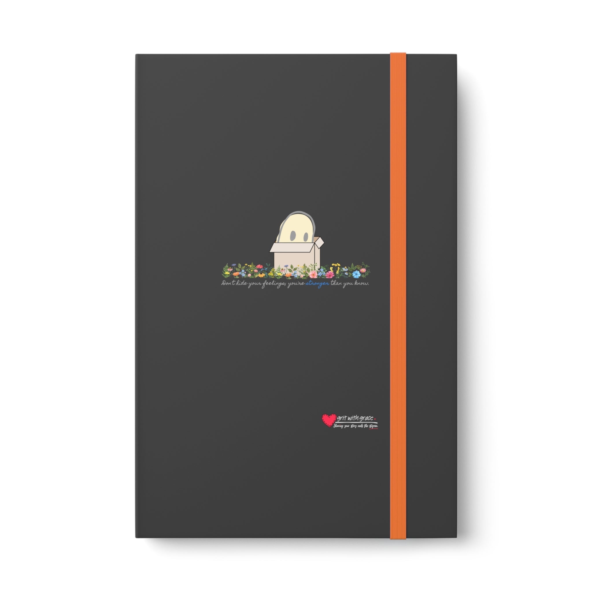 Invisible Ghost 'Strength in Feelings' Ruled Color Notebook